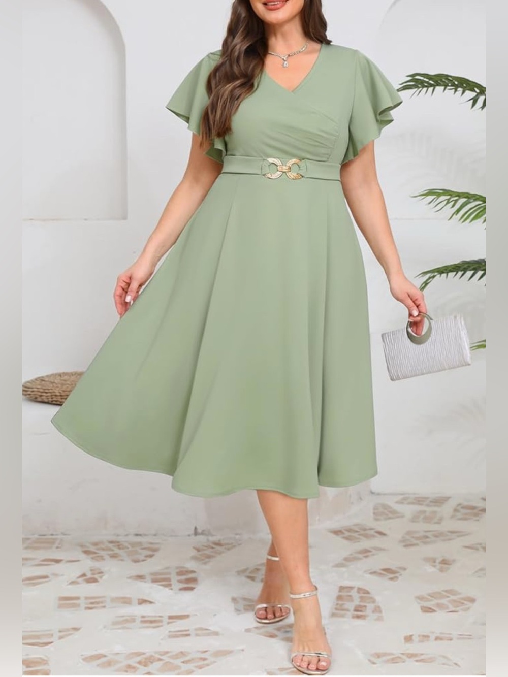 Sage Green Dress